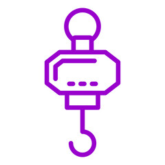 Crane Scale Vector Design Icon Style