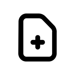 abstract  Document Shape line icon 