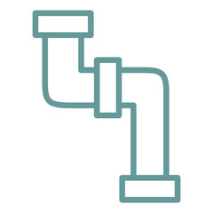 Plumbing Pipe Vector Design Icon Style
