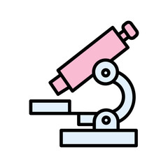 Microscope Lens Vector Icon