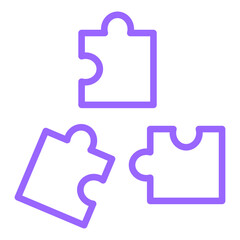 Puzzle Vector Design Icon Style