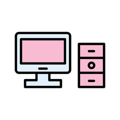 Computer Vector Icon