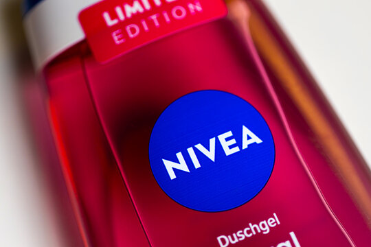 siegen, nrw, germany - 11 03 2025: a nivea product logo