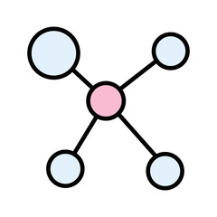 Network Topology Vector Icon