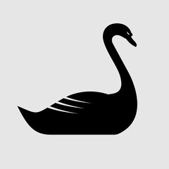Swan isolated icon. Vector illustration