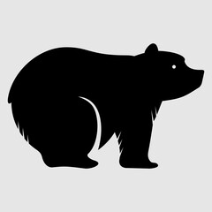 Bear icon isolated. Vector illustration