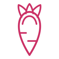 Carrot Vector Design Icon Style