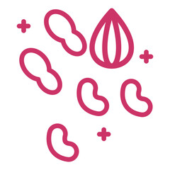 Nuts Vector Design Icon Style