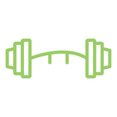 Crossfit Barbell Vector Design Icon Style