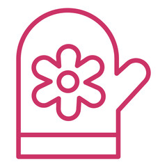 Vector Design Oven Mittens Icon Style