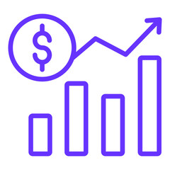 Vector Design Revenue Icon Style