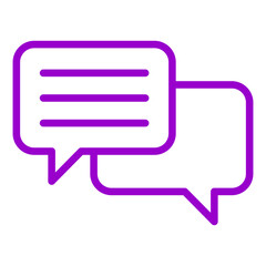 Vector Design Conversation Icon Style