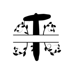T Letter Monogram