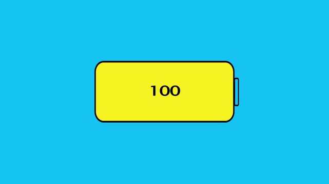 Battery Charge Animation &ndash; Seamless Loop Motion Graphic