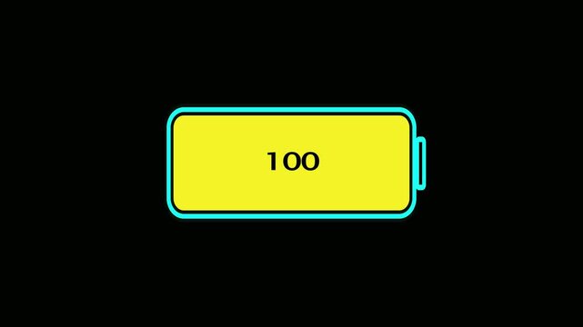 Battery Icon Animation &ndash; Charging Progress Indicator