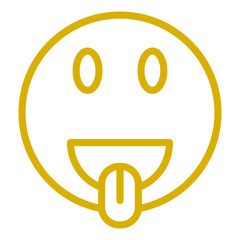 Vector Design Tongue Out Icon Style
