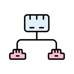 Ethernet Switch Vector Icon