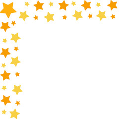 Corner Decoration with Glittering Stars 