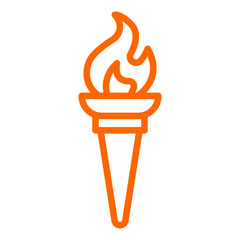 Vector Design Torch Icon Style