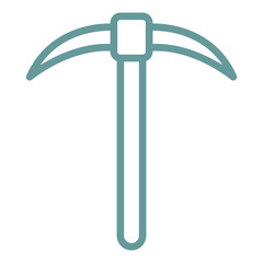Vector Design Pickaxe Icon Style