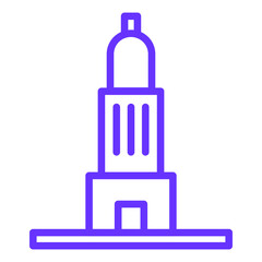 Vector Design Old Building Icon Style