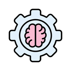 Machine Learning Vector Icon