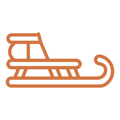 Vector Design Sled Icon Style