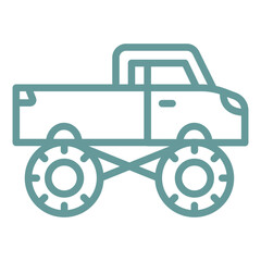 Vector Design Bigfoot Car Icon Style