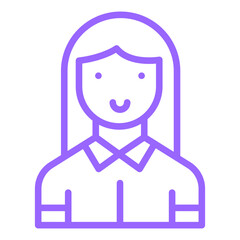 Vector Design Character Female Icon Style