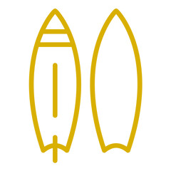 Vector Design Surfboard Icon Style