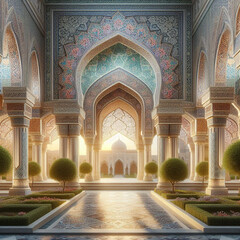 Fototapeta premium Uniquely designed images. The image is characterised by being out of the ordinary and of high resolution, and is suitable for publications related to Muslims.