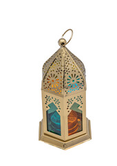 CREATIVE HANDICRAFTS LANTERN. Metallic Decorative Tealight Candle Lantern .
