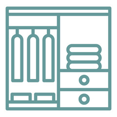 Vector Design Wardrobe Icon Style