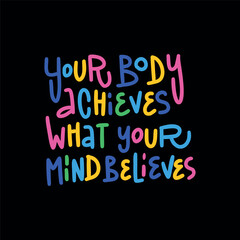 A bold and empowering quote design with the phrase 