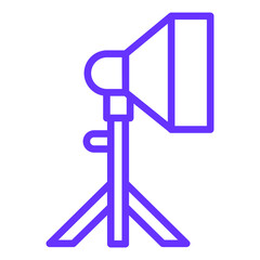 Vector Design Tripod Camera Icon Style