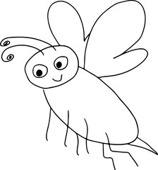 funny flying insect with antennae and an awl on its abdomen