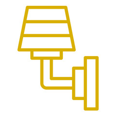 Vector Design Wall Lamp Icon Style