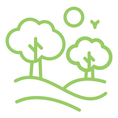 Vector Design Forest Icon Style
