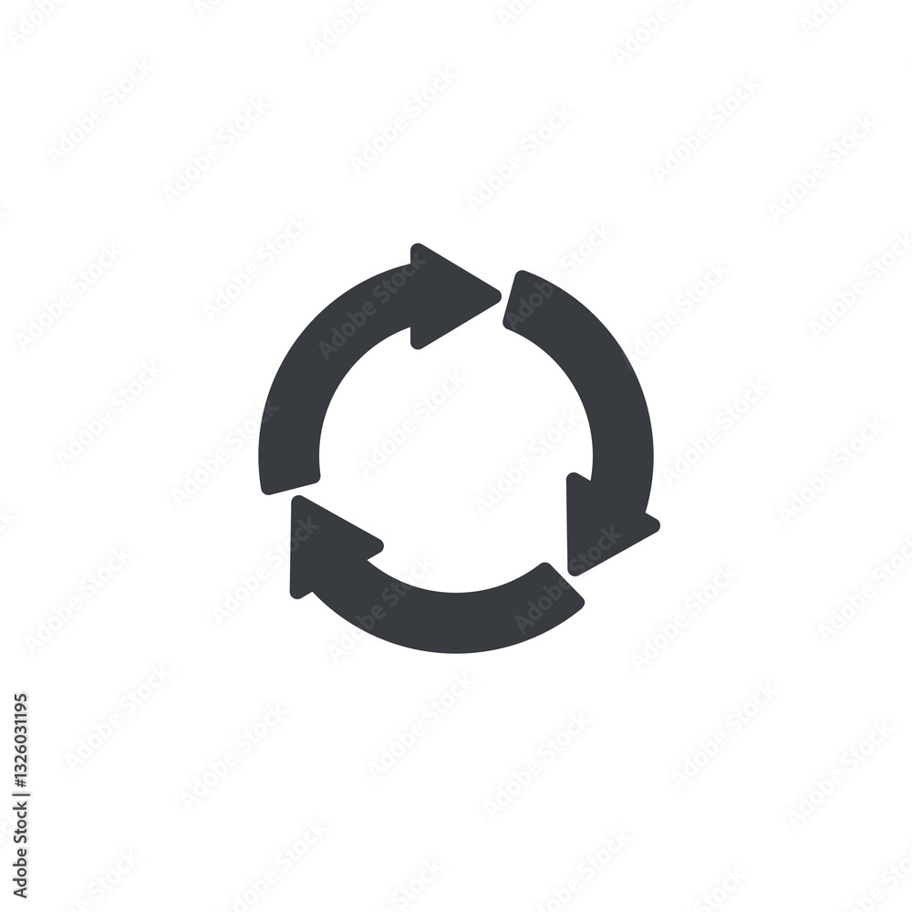 Poster circular flowchart with arrows vector icon