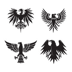 Majestic Eagle with Strong Wings Fully Extended