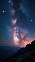 Fototapeta premium Awe-inspiring star panorama, breathtaking celestial display , space, cosmic view