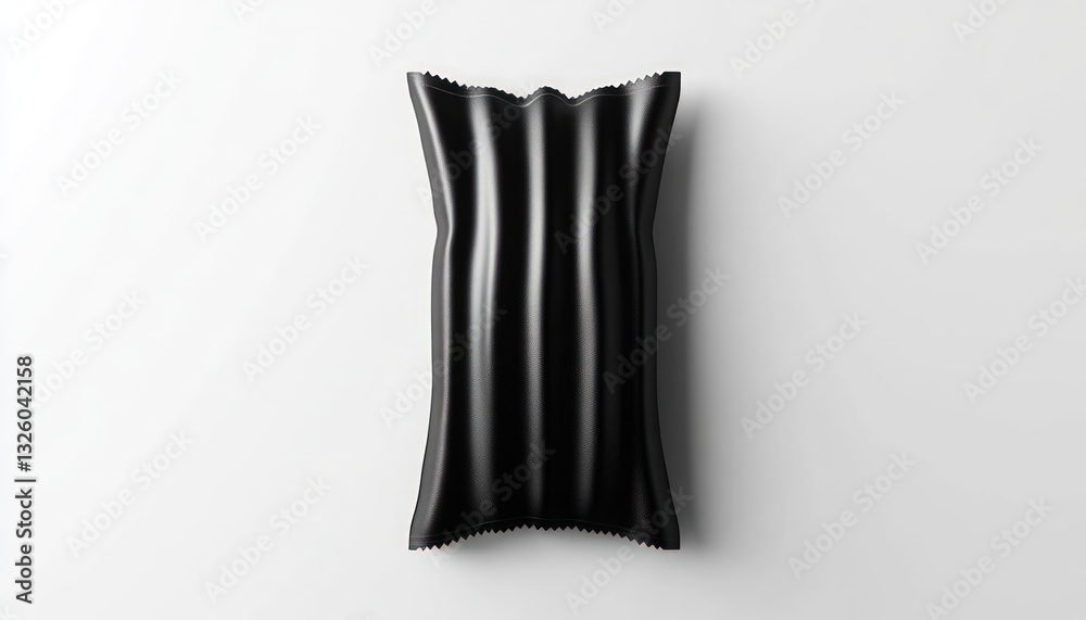 Poster generic rectangular object on a white background with vertical ribs texture isolated studio shot