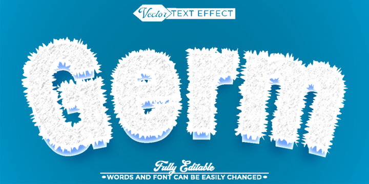 Germ Vector Editable Text Effect Template