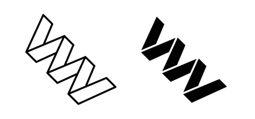 Protein vector icon set black filled and outlined style.