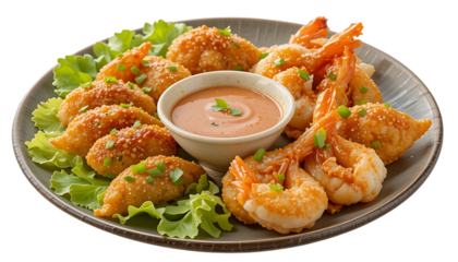 Fried Beef shrimp packets served with the world famous honk peanut sauce