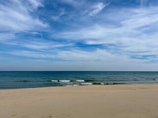 beach and clouds