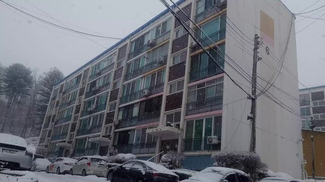 한국, 건물, 아파트, 1980년대 아파트, 옛날 아파트,집,Korea, buildings, apartments, 1980s apartments, old apartments, houses