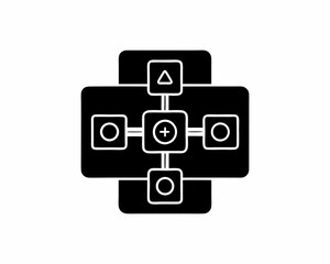 creative details process flow icon vector illustration