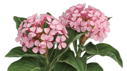 Realistic illustration of fresh, ripe pink syngonium, emphasizing its smooth texture and vibrant color, against a clean white background for a fresh and minimalistic aesthetic.