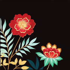 floral t-shirt design for woman